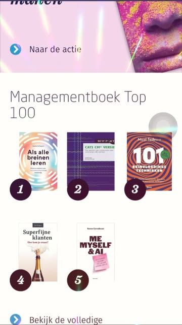 Hoe het gaat met mijn nieuwe boek?

Eens kijken op Managementboek:

✔️ 23 dagen geleden uitgebracht
✔️ 23 dagen in top 100
✔️ Hele gave reacties van lezers 
✔️ 15 dagen in top 10 (nu op 3)
✔️ 1e plek categorie Marketing

Best goed dus 😊!

#conversie #sales #ondernemen #beïnvloeding #ondernemen #auteur #omzetgroei #nicol101