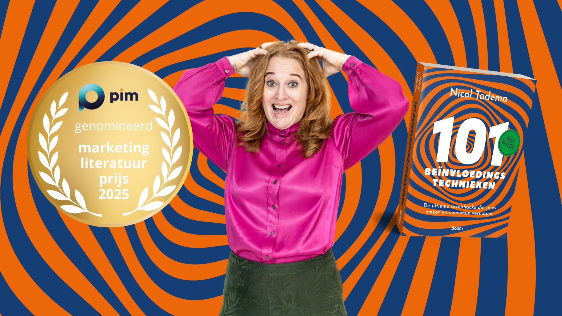 Volgende week is de uitreiking van de PIM Marketingliteratuurprijs. En heel eerlijk: de zenuwen slaan toe.

101 beïnvloedingstechnieken begon ooit als een idee onder de douche. Nu staat het boek op de shortlist van een prijs die draait om vernieuwing, relevantie en impact in marketing. Dat maakt me stil én stiekem trots. En zenuwachtig dus.

Want wat als m'n boek wint? Het wordt hoe dan ook spannend: het boek staat op de shortlist tussen 10 sterke titels en een vakjury bepaalt. 

Op dinsdag 25 november wordt de winnaar bekend tijdens het Marketingkennisfestival van Platform Innovatie in Marketing (PIM). Duim je met mij mee?


#nicol101