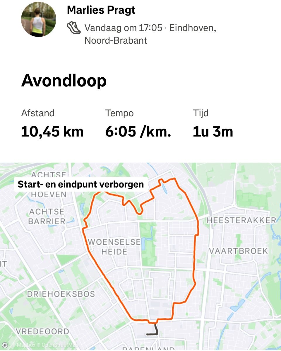 Gezellig rennen met o.a. Marlies Pragt  en Eva Wisse voor aandacht voor het vrouwen ❤️