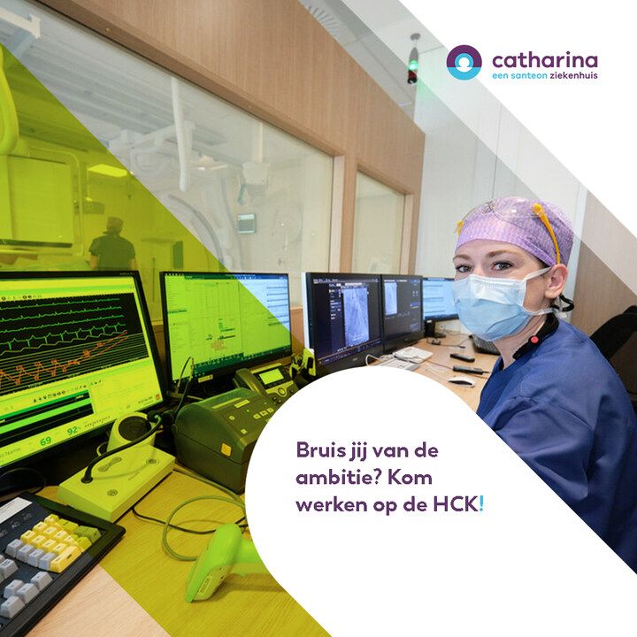 Werken aan de top van Nederland? 🏆 In ons HCK-team sta je vooraan bij alle innovatieve ontwikkelingen en ben je vaak de eerste in Nederland – en zelfs Europa – die met nieuwe technieken werkt. Combineer dat met een werkgever die oog heeft voor iedere collega: van gezonde maaltijden tot persoonlijke en inhoudelijke ontwikkeling, én de kans om actief mee te denken binnen een vooruitstrevende organisatie. Word jij onze nieuwe 𝗺𝗲𝗱𝗲𝘄𝗲𝗿𝗸𝗲𝗿 𝗶𝗻𝘁𝗲𝗿𝘃𝗲𝗻𝘁𝗶𝗲 𝗰𝗮𝗿𝗱𝗶𝗼𝗹𝗼𝗴𝗶𝗲? Met een afgeronde opleiding medewerker interventie cardiologie ben je van harte welkom. Heb je deze opleiding niet, maar wel een afgeronde BAZ-, IC- of CCU-opleiding en de ambitie om door te groeien, dan zorgen wij met een op maat gemaakt inwerkprogramma dat jij je snel thuis voelt. 

Ben jij gedreven door het leven? Solliciteer nu via https://bit.ly/3PBDpcu  

#werkenbijcatharina #catharinaziekenhuis #interventie #cardio #hck
