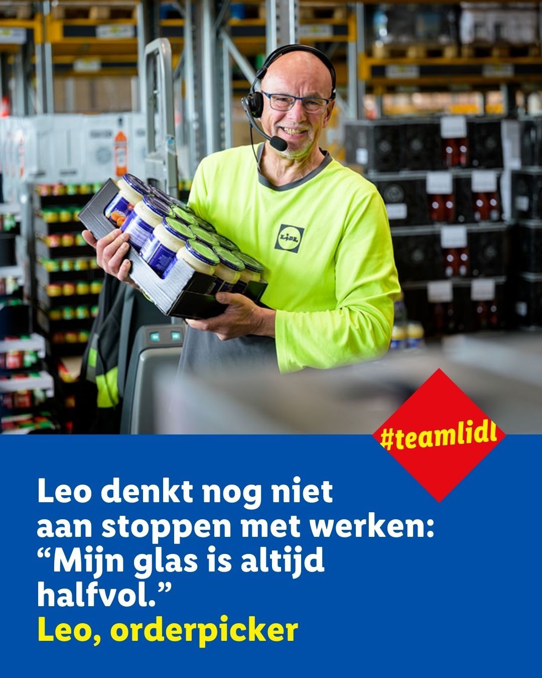 Dit verhaal was een feestje om te maken! Leo geeft een inkijkje in zijn leven en werk én vertelt over onze generatieregeling. Deze regeling zorgt ervoor dat collega's veel minder kunnen gaan werken, terwijl zij een groot deel van hun salaris behouden. Benieuwd naar Leo zijn verhaal? Ga naar de link in de comments ⬇️ #teamlidl #werkenbijlidl