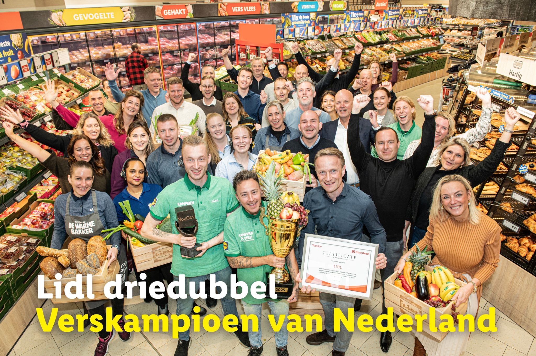 Geweldig om onderdeel te mogen zijn van dit succes! #verskampioen #agfnr1 #broodnr1 #vleesnr1 #teamlidl #werkenbijlidl