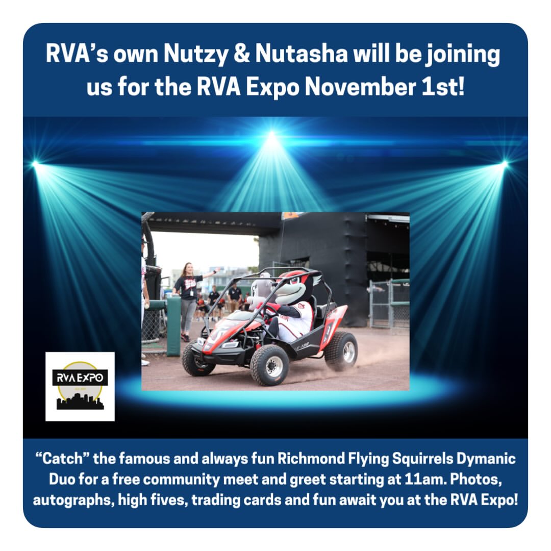 The @gosquirrels own Nutzy and Nutasha will be joining the PDCC community at this weekends RVA Expo! This will be there 4th appearance with us and each one has a special feel to it! Whether it’s signing exclusive dual auto trading cards or running around the show making people smile, it’s a wonderful time whenever they are in the building! This FREE Meet and Greet begins at 11am on Saturday, Nov 1st. Bringing peanuts always gets your points #cardshow #expo #rvaexpo #event #show #tradingcards #collectibles #richmondflyingsquirrels #mascot #nutzy #nutasha #meetandgreet #character #experience #autograph #photos #selfies #community #fun THE RVA EXPO IS SPONSORED BY THE CARD GUYS AT 4915 West Broad St!!