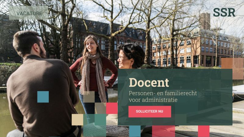 SSR zoekt een docent voor de cursus ‘Personen- en familierecht voor administratie’

Ter versterking van ons docententeam voor de cursus ‘Personen- en familierecht voor administratie’ zijn wij op zoek naar een nieuwe docent. De cursus heeft tot doel om administratief medewerkers inzicht te geven in de juridische procedures binnen familie- en jeugdrecht, waarbij het zwaartepunt ligt op de procedure zoals gevoerd bij de rechtbanken en hoven. In de cursus wordt veel aandacht besteed aan het procesrecht, zoals bevoegdheid, termijnen en de verschillende procespartijen en hun positie.

Door bij SSR te doceren, draag je bij aan de professionele ontwikkeling van medewerkers van de Rechtspraak en/of het Openbaar Ministerie. Ben je vakinhoudelijk sterk en in staat theorie én de toepassing hiervan in de praktijk over te brengen? Dan is deze functie voor jou.

Meer weten? Bekijk de vacature: https://lnkd.in/ePfni5_w

#WerkenbijSSR #DocerenbijSSR #Persoonenfamilierecht