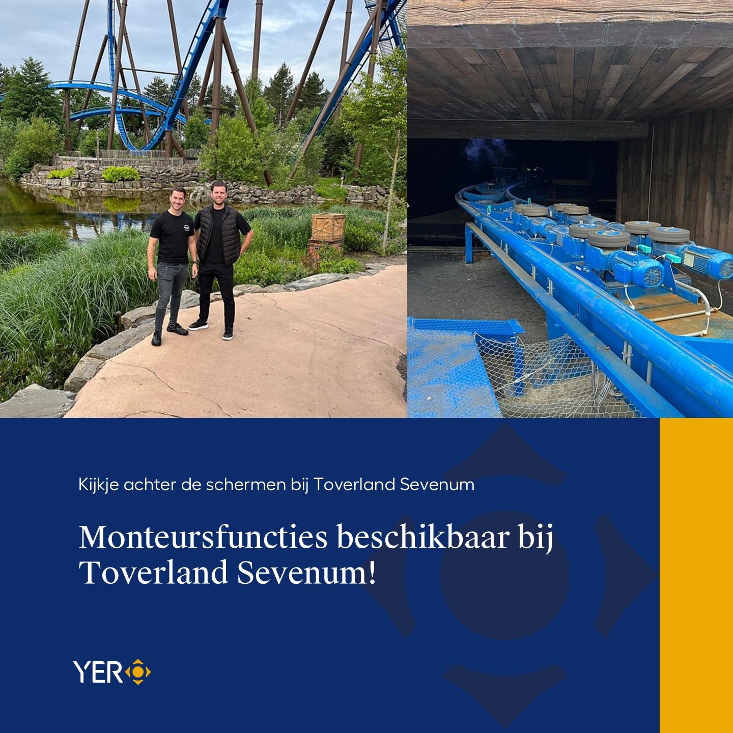 𝐄𝐞𝐧 𝐤𝐢𝐣𝐤𝐣𝐞 𝐚𝐜𝐡𝐭𝐞𝐫 𝐝𝐞 𝐬𝐜𝐡𝐞𝐫𝐦𝐞𝐧 𝐛𝐢𝐣 𝐓𝐨𝐯𝐞𝐫𝐥𝐚𝐧𝐝!! 🔧🎢 // 𝐓𝐨𝐯𝐞𝐫𝐥𝐚𝐧𝐝 🤝 𝐘𝐄𝐑

Vanmorgen mochten we een exclusief kijkje nemen achter de schermen bij Toverland in Sevenum en wat een indrukwekkende ervaring was dat! 🌟

Toverland is niet alleen een magisch park voor bezoekers, maar ook een technisch paradijs voor monteurs. De omgeving is dynamisch, uitdagend en vol afwisseling. Van achtbanen tot geavanceerde installaties, hier is geen dag hetzelfde.

En het mooiste? Het park blijft groeien! 🚀 Er staan nog diverse nieuwe projecten op de planning, wat betekent dat er nóg meer technische uitdagingen aankomen.

👉 Ben jij of ken jij een Monteur Technische Dienst die op zoek is naar een unieke werkomgeving vol avontuur en techniek? Wij hebben op dit moment meerdere uitdagende monteursfuncties beschikbaar!

Ik praat je graag bij over de diverse mogelijkheden! 
📞💬 Neem contact op via mennohansen@yer.nl of 06-159 387 81.

#Toverland #Techniek #Vacature #Monteur #TechnischeDienst #WerkenBij #AchterDeSchermen #Engineering #Carrière #YER