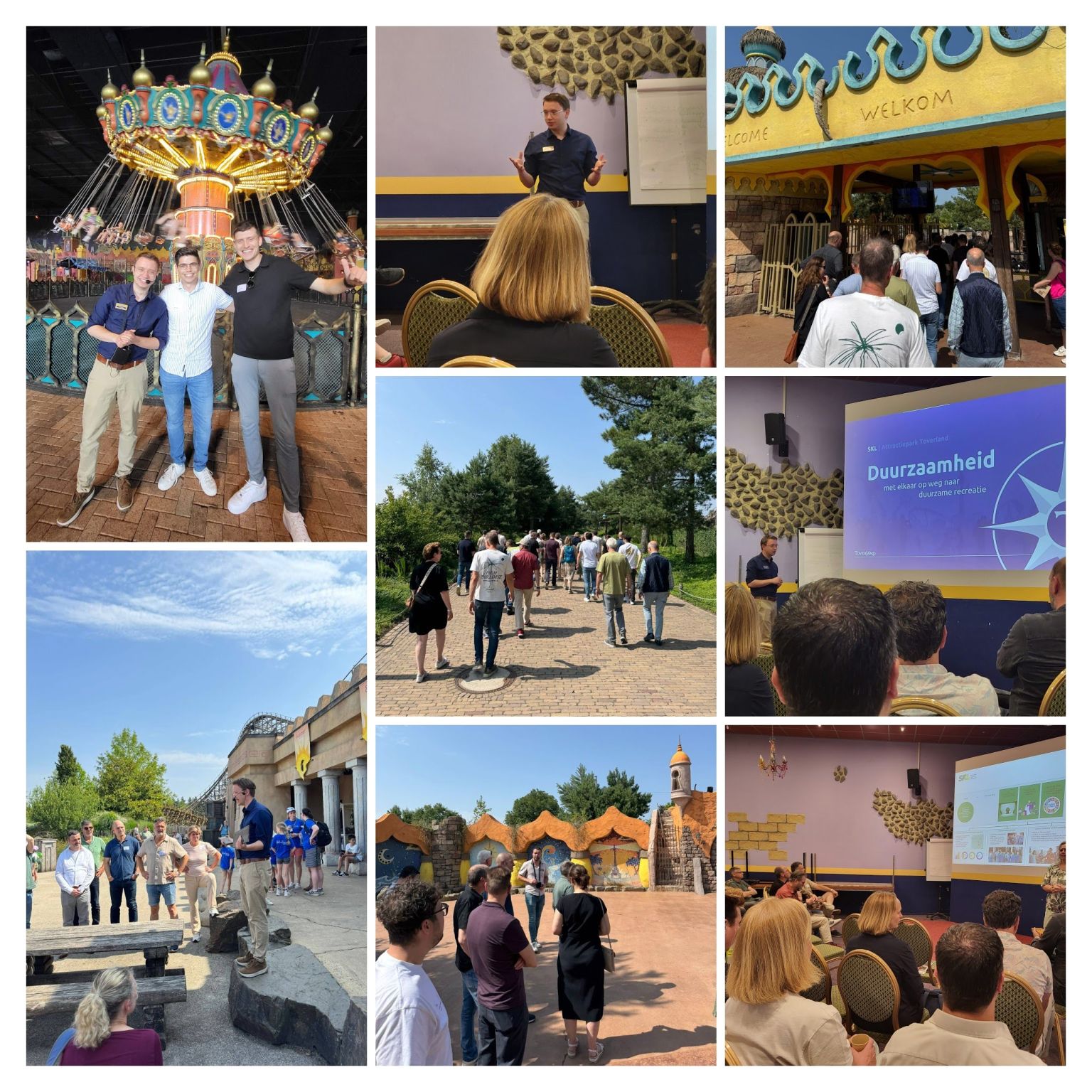 
Terugblik op een magische partnerbijeenkomst bij Toverland!
 
Afgelopen vrijdag 13 juni waren we met BS Morgen en SKL te gast bij het betoverende Toverland in Sevenum. Een locatie waar de échte 9+ beleving voelbaar is – voor gasten, medewerkers én de wereld om ons heen.

We kregen een inspirerende inkijk in hoe Toverland al 24 jaar werkt aan hun missie: gelukservaringen creëren in zes magische werelden met meer dan 40 attracties en shows. Gastvrijheid, kwaliteit en maatschappelijke verantwoordelijkheid gaan hier hand in hand.

Tijdens de presentatie en rondleiding ontdekten we hoe Maatschappelijk Verantwoord Ondernemen en Duurzaamheid structureel verankerd zijn in de strategie van het park. Niet alleen op papier – maar écht zichtbaar en voelbaar in de dagelijkse praktijk.

En natuurlijk mochten we dit ook letterlijk ervaren… met een rit in de spectaculaire houten achtbaan Troy! 
Een waardevolle bijeenkomst vol inspiratie, netwerkgesprekken en nieuwe inzichten – over hoe je ook in het bedrijfsleven die 9+ beleving kunt waarmaken.

Bedankt Kelly Kohlen voor de organisatie en gastvrijheid.
Samen sterk!

Dank aan Toverland voor de gastvrijheid en aan alle aanwezige leden voor de mooie verbindingen! Samen bouwen we aan een duurzame, gelukkige toekomst. 

#BSMorgen #SKL #Toverland #MVO #Duurzaamheid #Netwerken #HappyInBusiness #SamenNaarMorgen #9PlusBeleving
