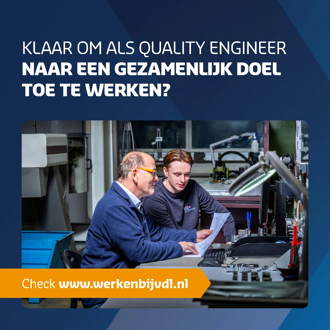 𝙏𝙚𝙧 𝙫𝙚𝙧𝙨𝙩𝙚𝙧𝙠𝙞𝙣𝙜 𝙫𝙖𝙣 𝙤𝙣𝙨 𝙩𝙚𝙖𝙢 𝙯𝙞𝙟𝙣 𝙬𝙞𝙟 𝙤𝙥 𝙯𝙤𝙚𝙠 𝙣𝙖𝙖𝙧 𝙚𝙚𝙣 𝙜𝙚𝙙𝙧𝙚𝙫𝙚𝙣 𝙌𝙪𝙖𝙡𝙞𝙩𝙮 𝙀𝙣𝙜𝙞𝙣𝙚𝙚𝙧.

Als Quality Engineer speel je een cruciale rol in zowel dagelijkse kwaliteitsvraagstukken als procesverbetering. Je onderhoudt relaties met stakeholders over kwaliteitsafspraken en klachtenopvolging. Samen met 5 andere collega's analyseer je waarom een product of proces niet aan de kwaliteitseisen voldoet. Voer je een root cause analyse uit en implementeer je verbeteracties (CAPA) om herhaling te voorkomen.

Bekijk de volledige vacaturetekst via https://www.werkenbijvdl.nl/vacature/8357/quality-engineer-43

Is je interesse gewekt en voldoe je aan het profiel? Dan ontvangen we graag je cv en motivatie!

#vacature #qualityengineer #werkenbijvdl #Dirksland