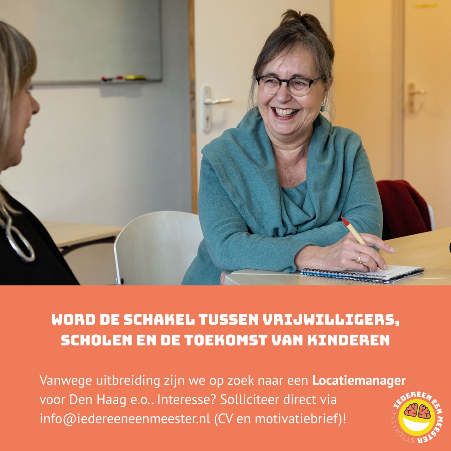 Mooie parttime #vacature bij de Stichting Iedereen een Meester ⬇️ voor een locatiemanager met netwerkvaardigheden. Iets voor iemand in mijn Haagse netwerk? 