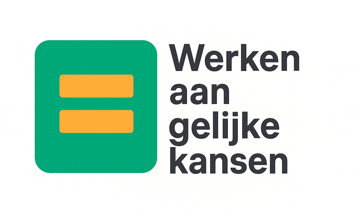 Het logo van Werkenaangelijkekansen